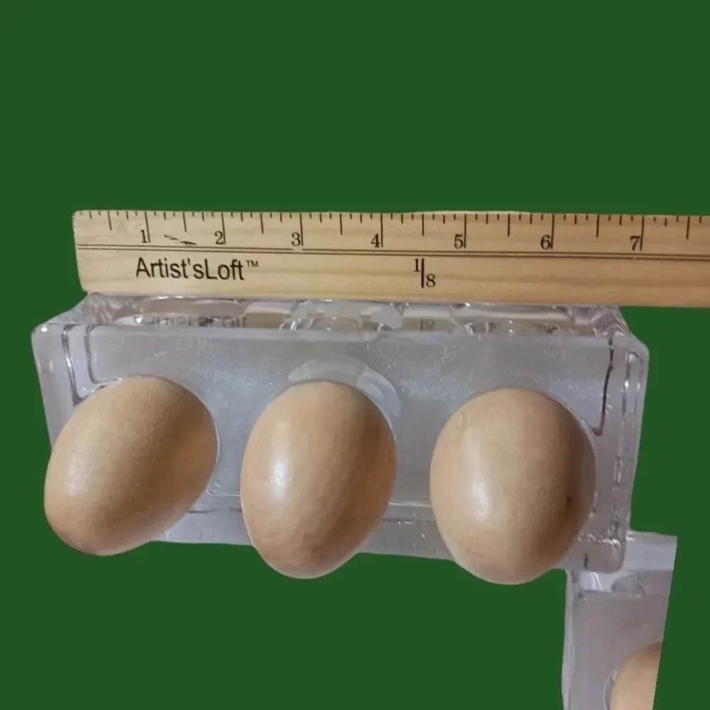 Chicken eggspression faces on wooden background set of 6